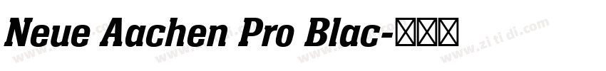 Neue Aachen Pro Blac字体转换